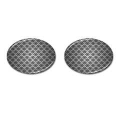 Silver The Background Cufflinks (oval) by Amaryn4rt