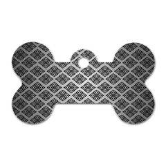 Silver The Background Dog Tag Bone (two Sides)