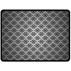 Silver The Background Double Sided Fleece Blanket (large)  by Amaryn4rt