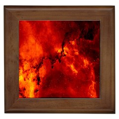 Star Clusters Rosette Nebula Star Framed Tiles by Amaryn4rt