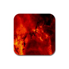 Star Clusters Rosette Nebula Star Rubber Square Coaster (4 Pack)  by Amaryn4rt