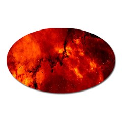 Star Clusters Rosette Nebula Star Oval Magnet by Amaryn4rt