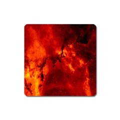 Star Clusters Rosette Nebula Star Square Magnet by Amaryn4rt