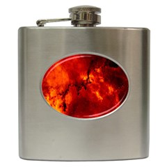 Star Clusters Rosette Nebula Star Hip Flask (6 Oz) by Amaryn4rt