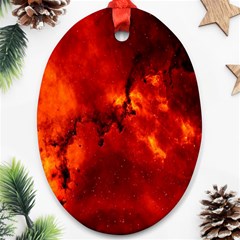 Star Clusters Rosette Nebula Star Oval Ornament (two Sides) by Amaryn4rt