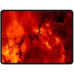 Star Clusters Rosette Nebula Star Double Sided Fleece Blanket (Large)  80 x60  Blanket Front