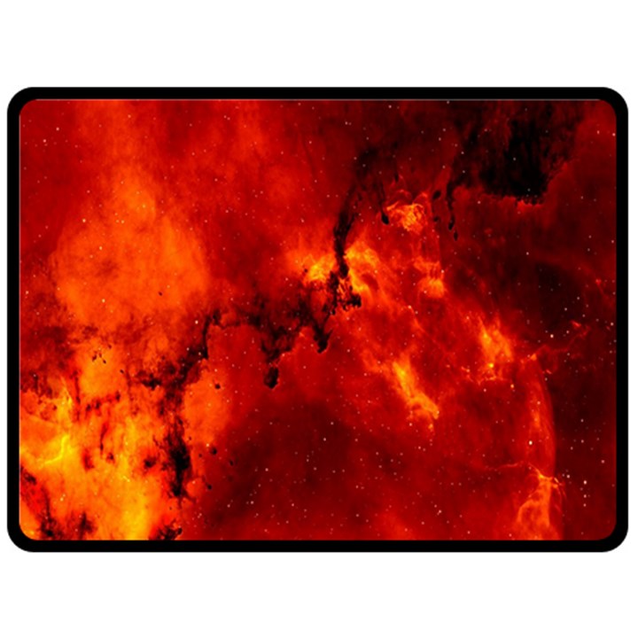 Star Clusters Rosette Nebula Star Double Sided Fleece Blanket (Large) 