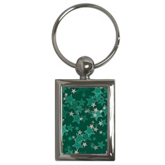 Star Seamless Tile Background Abstract Key Chains (rectangle)  by Amaryn4rt