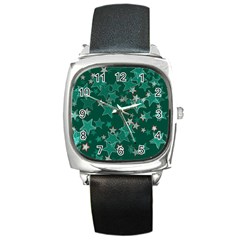 Star Seamless Tile Background Abstract Square Metal Watch