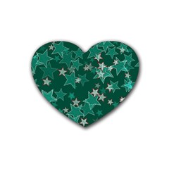 Star Seamless Tile Background Abstract Heart Coaster (4 Pack) 