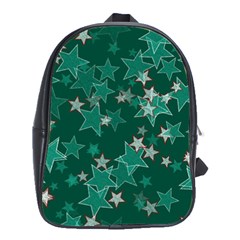 Star Seamless Tile Background Abstract School Bags(large)  by Amaryn4rt