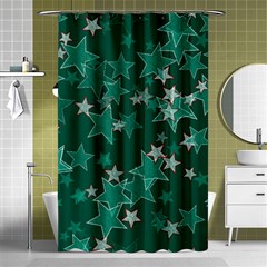 Star Seamless Tile Background Abstract Shower Curtain 48  X 72  (small) 