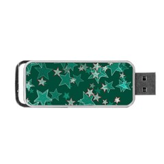 Star Seamless Tile Background Abstract Portable Usb Flash (one Side)