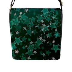 Star Seamless Tile Background Abstract Flap Messenger Bag (l) 