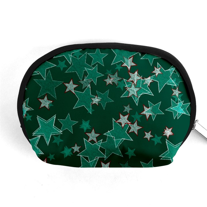 Star Seamless Tile Background Abstract Accessory Pouches (Medium) 