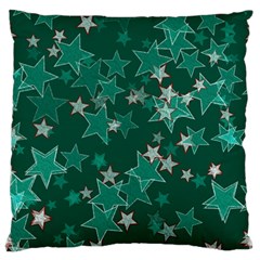 Star Seamless Tile Background Abstract Large Flano Cushion Case (one Side)