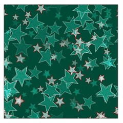 Star Seamless Tile Background Abstract Large Satin Scarf (square)