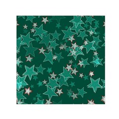 Star Seamless Tile Background Abstract Small Satin Scarf (square)