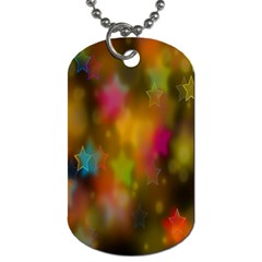 Star Background Texture Pattern Dog Tag (one Side)