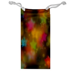 Star Background Texture Pattern Jewelry Bag by Amaryn4rt