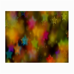 Star Background Texture Pattern Small Glasses Cloth (2-side)