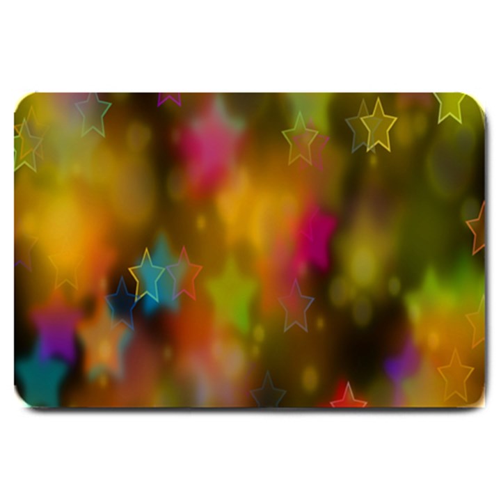 Star Background Texture Pattern Large Doormat 