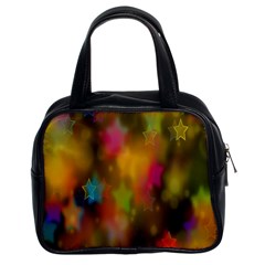 Star Background Texture Pattern Classic Handbags (2 Sides)