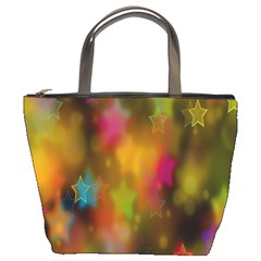 Star Background Texture Pattern Bucket Bags by Amaryn4rt