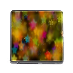 Star Background Texture Pattern Memory Card Reader (square)