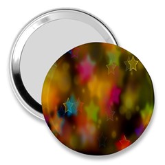 Star Background Texture Pattern 3  Handbag Mirrors