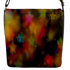 Star Background Texture Pattern Flap Messenger Bag (s)