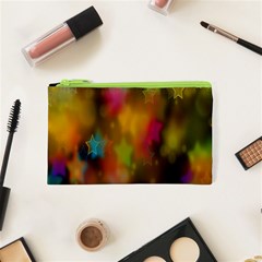 Star Background Texture Pattern Cosmetic Bag (xs)