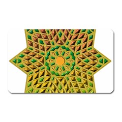 Star Pattern Tile Background Image Magnet (rectangular)