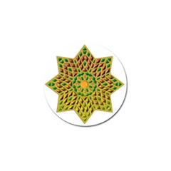 Star Pattern Tile Background Image Golf Ball Marker (4 Pack)