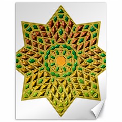 Star Pattern Tile Background Image Canvas 18  X 24  