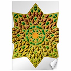 Star Pattern Tile Background Image Canvas 20  X 30  