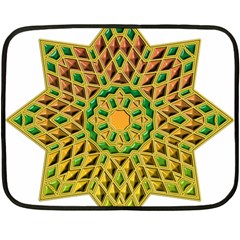 Star Pattern Tile Background Image Fleece Blanket (mini)