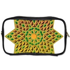 Star Pattern Tile Background Image Toiletries Bags