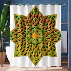 Star Pattern Tile Background Image Shower Curtain 60  X 72  (medium) 