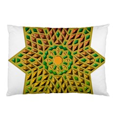 Star Pattern Tile Background Image Pillow Case (two Sides) by Amaryn4rt