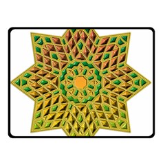 Star Pattern Tile Background Image Double Sided Fleece Blanket (small)  by Amaryn4rt