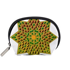 Star Pattern Tile Background Image Accessory Pouches (small) 