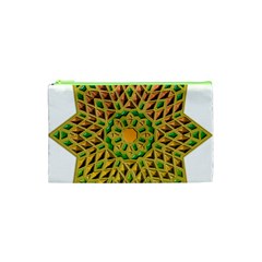 Star Pattern Tile Background Image Cosmetic Bag (xs)