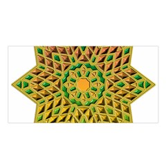 Star Pattern Tile Background Image Satin Shawl