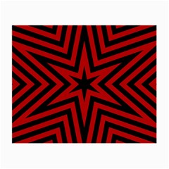 Star Red Kaleidoscope Pattern Small Glasses Cloth