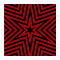 Star Red Kaleidoscope Pattern Medium Glasses Cloth