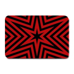 Star Red Kaleidoscope Pattern Plate Mats