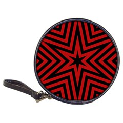 Star Red Kaleidoscope Pattern Classic 20-cd Wallets