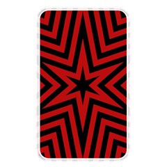 Star Red Kaleidoscope Pattern Memory Card Reader