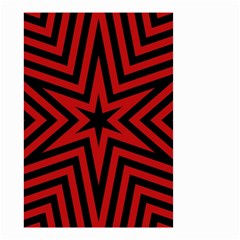 Star Red Kaleidoscope Pattern Small Garden Flag (two Sides)